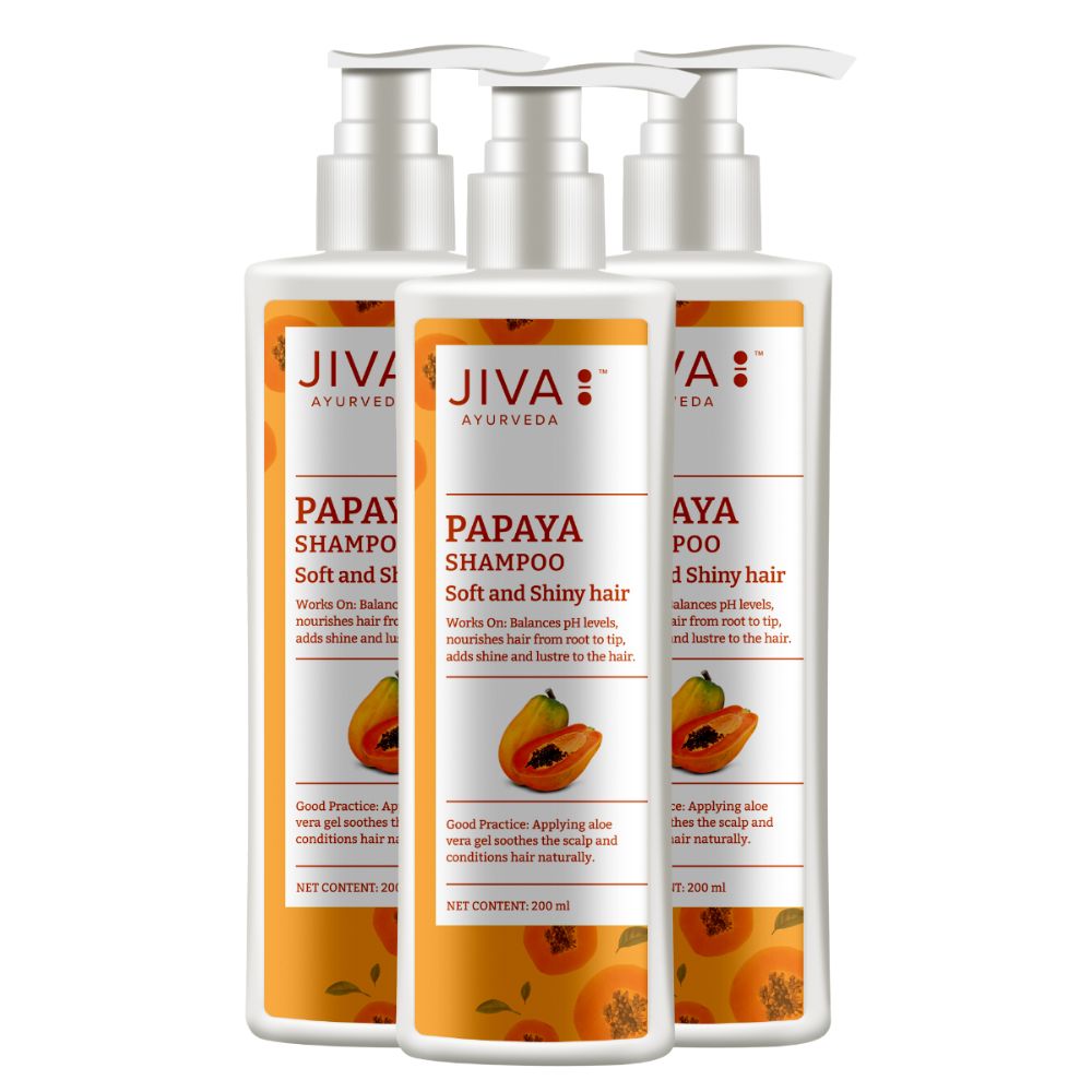 Jiva Ayurveda Papaya Shampoo - Herbal Haircare