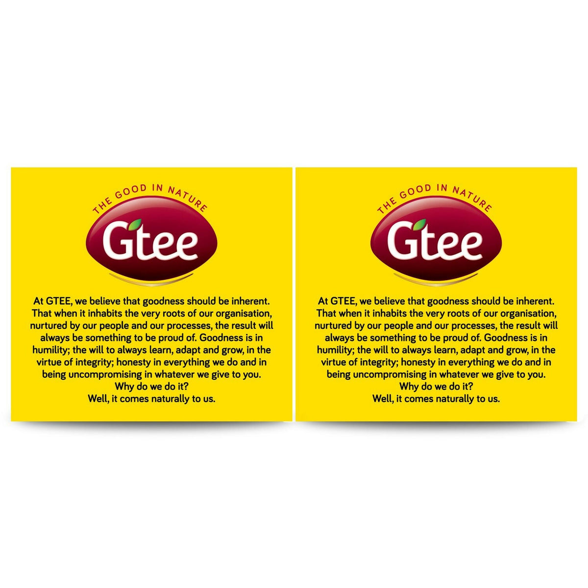 Gtee Green Tea Bags - Lemon & Ginger