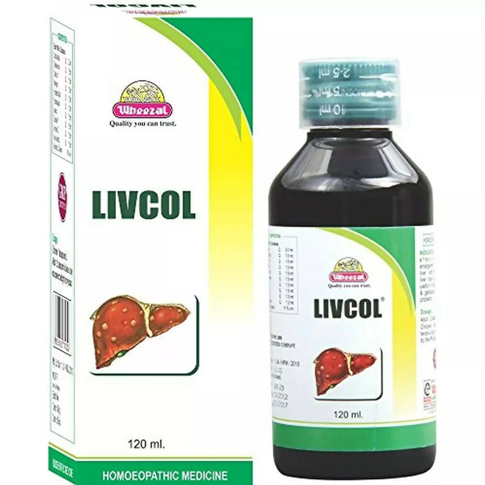 Wheezal Homeopathy Livcol Syrup - Indyancart