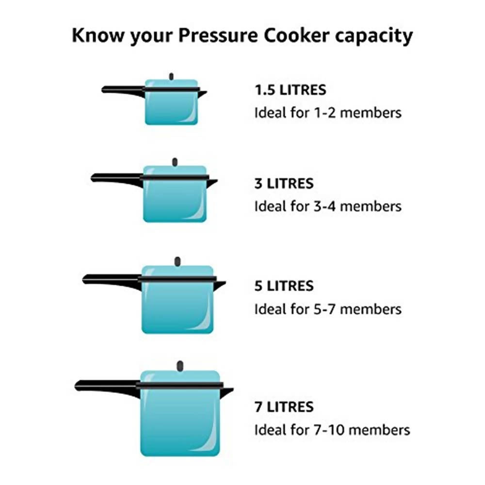 Hawkins Contura Pressure Cooker 3.5 Litre - Silver (HC35)