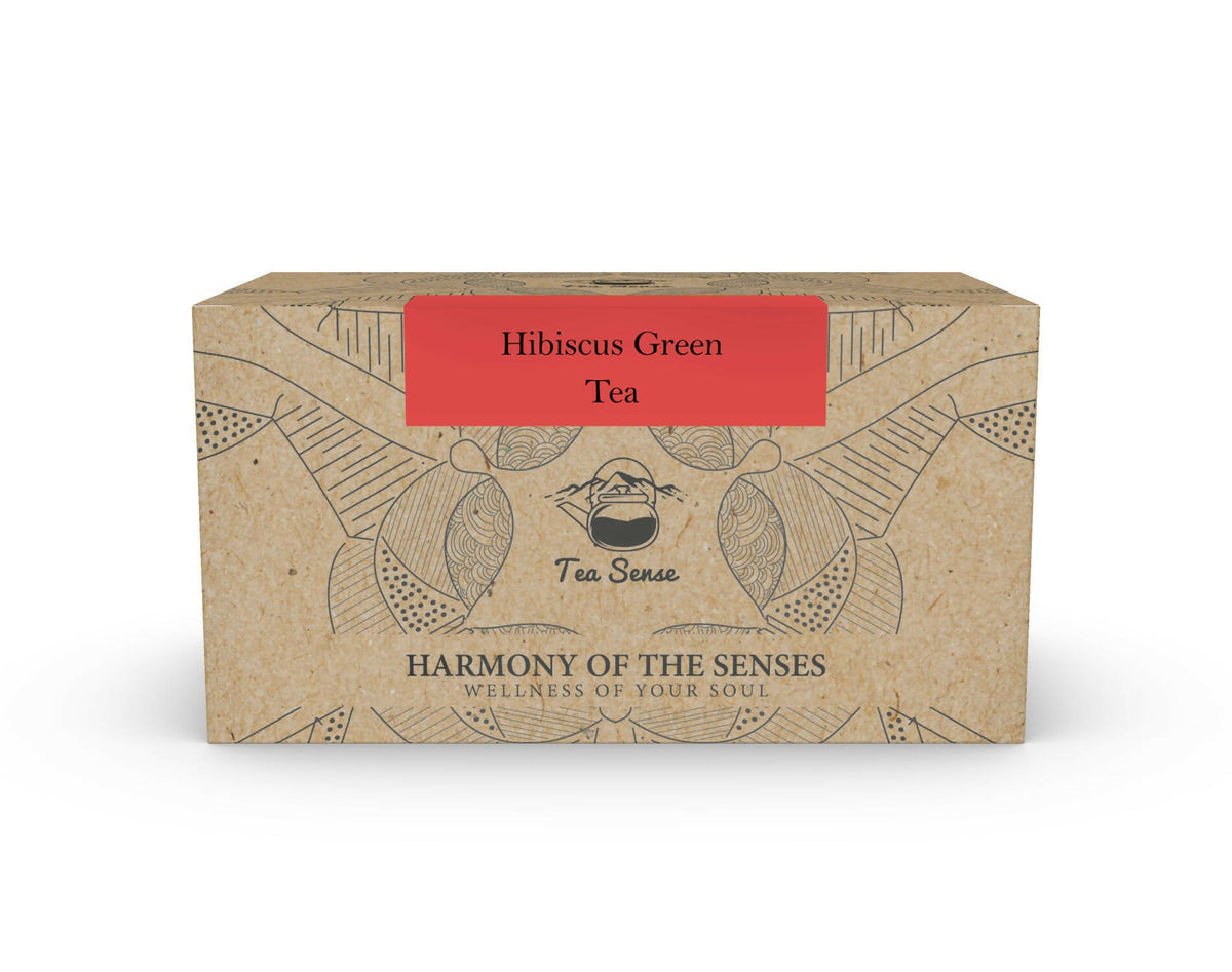 Tea Sense Hibiscus Green Tea Bags Box