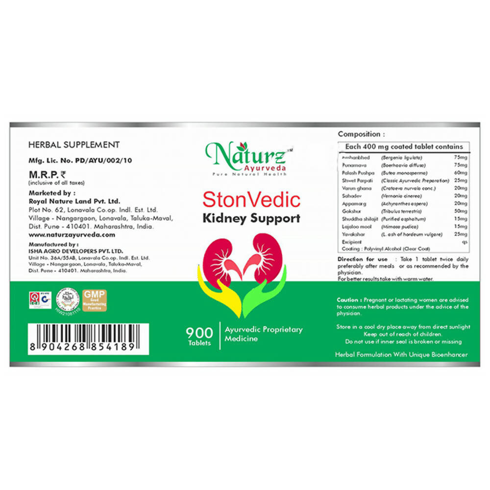 Naturz Ayurveda Stonevedic Kidney Support Tablets
