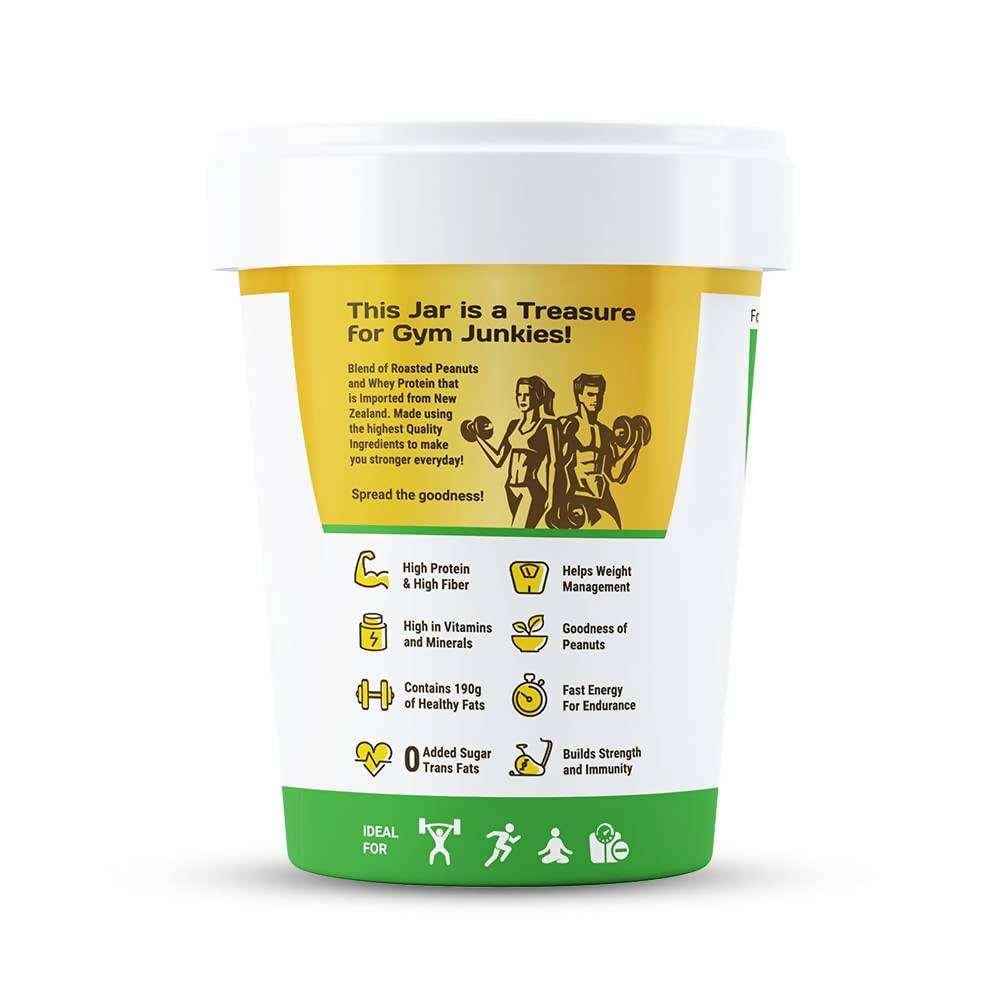 Pintola High Protein Natural Crunchy Peanut Butter - Indyancart