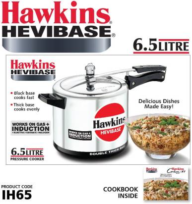 Hawkins Hevibase 6.5 L Induction Bottom Pressure Cooker (IH65)