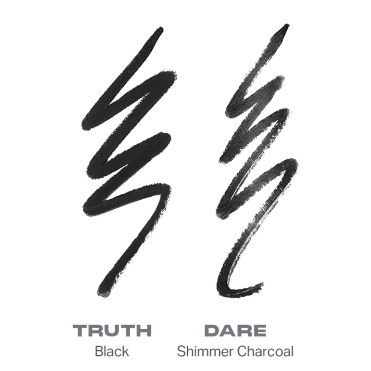 MORPHE Bi Liner Dual Ended Gel Pencil in Truth Or Dare with black and brown shades, featuring a dual-ended design for versatile eye makeup.