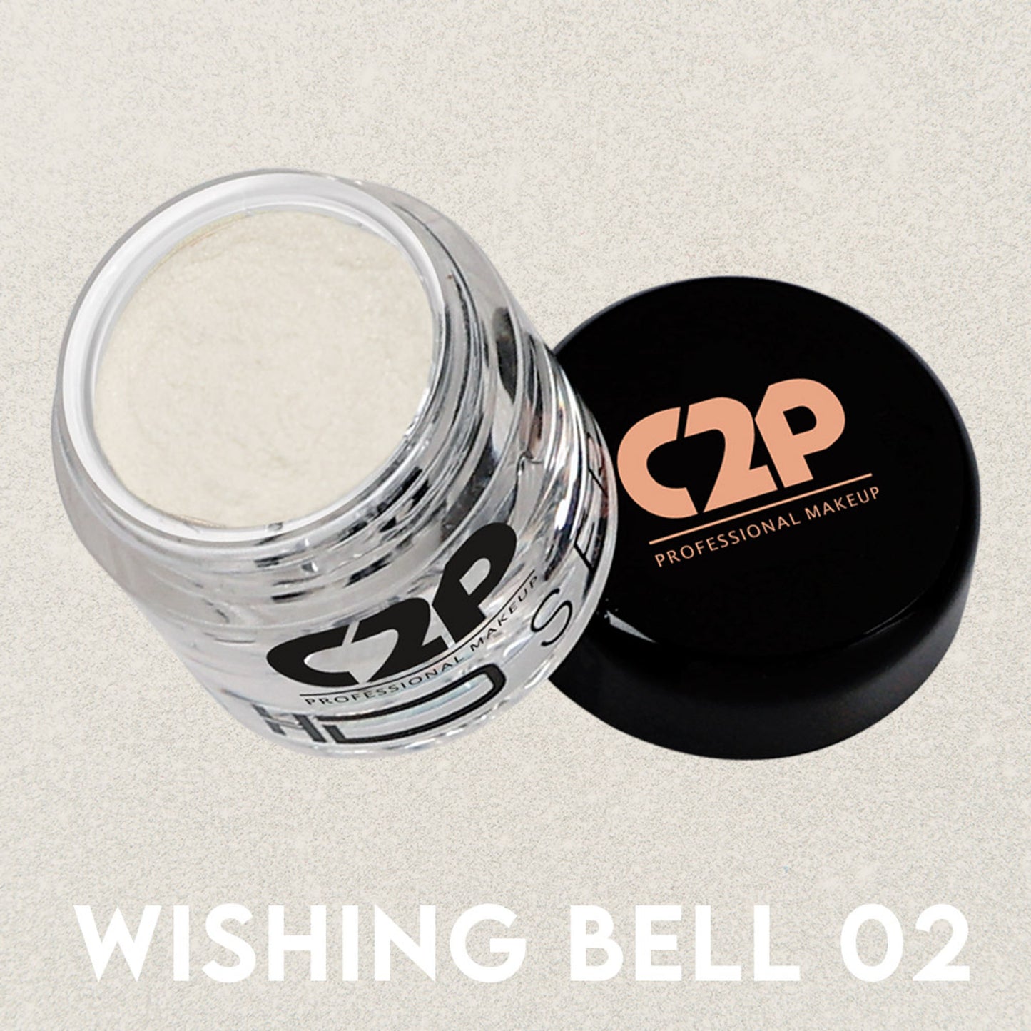 C2P Pro HD Loose Precious Eye Shadow Pigment Long-Lasting Shimmer for Face Body - Wishing Bell 02