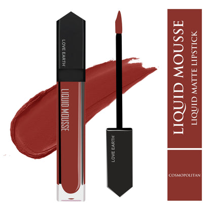 Love Earth Liquid Mousse Lipstick - Cosmopolitan - Indyancart
