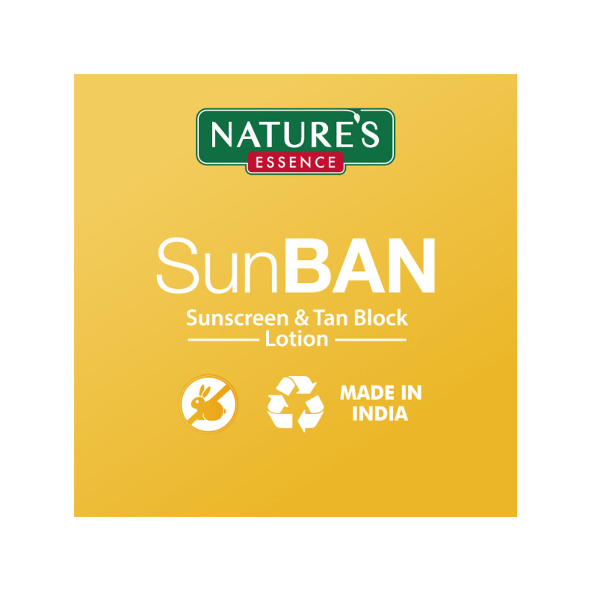 Nature's Essence Sunban Spf 30 Pa+++ Sunscreen & Tan Block Lotion