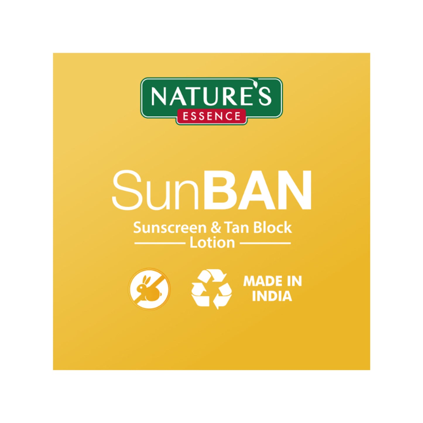 Nature's Essence Sunban Spf 50 Pa+++ Sunscreen & Tan Block Lotion