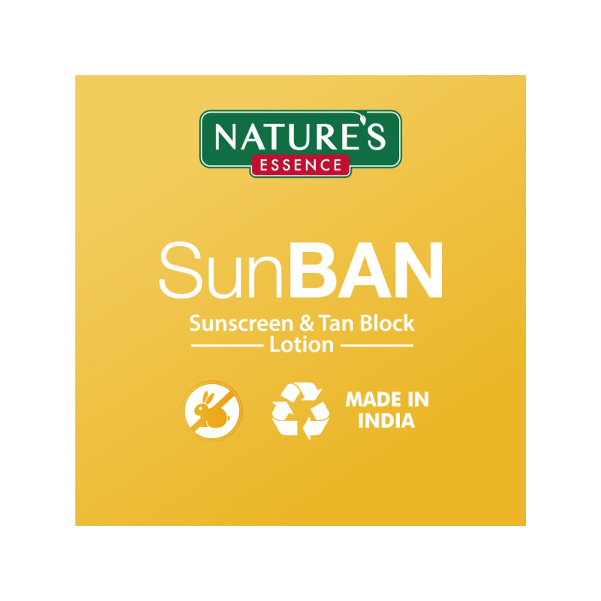 Nature's Essence Sunban Spf 50 Pa+++ Sunscreen & Tan Block Lotion