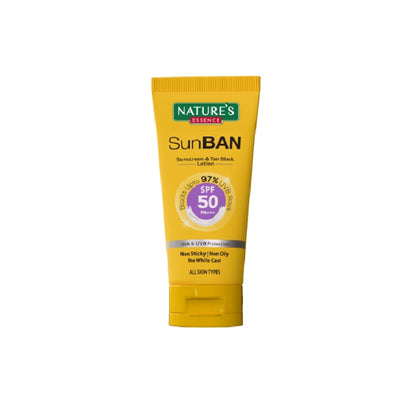 Nature's Essence Sunban Spf 50 Pa+++ Sunscreen & Tan Block Lotion
