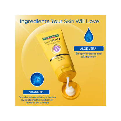 Nature's Essence Sunban Spf 50 Pa+++ Sunscreen & Tan Block Lotion