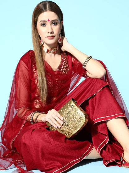 Indyancart IE Abstract Liva Kurta Set