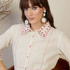 Indyancart IE Women Regular Embroidered Kurta with Palazzos