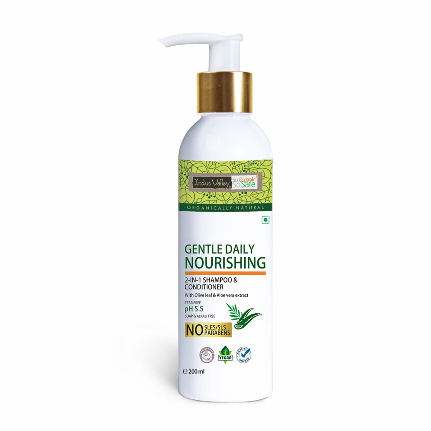Indus Valley 2-in-1 Shampoo & Conditioner Gentle Daily Nourishing Hair Care