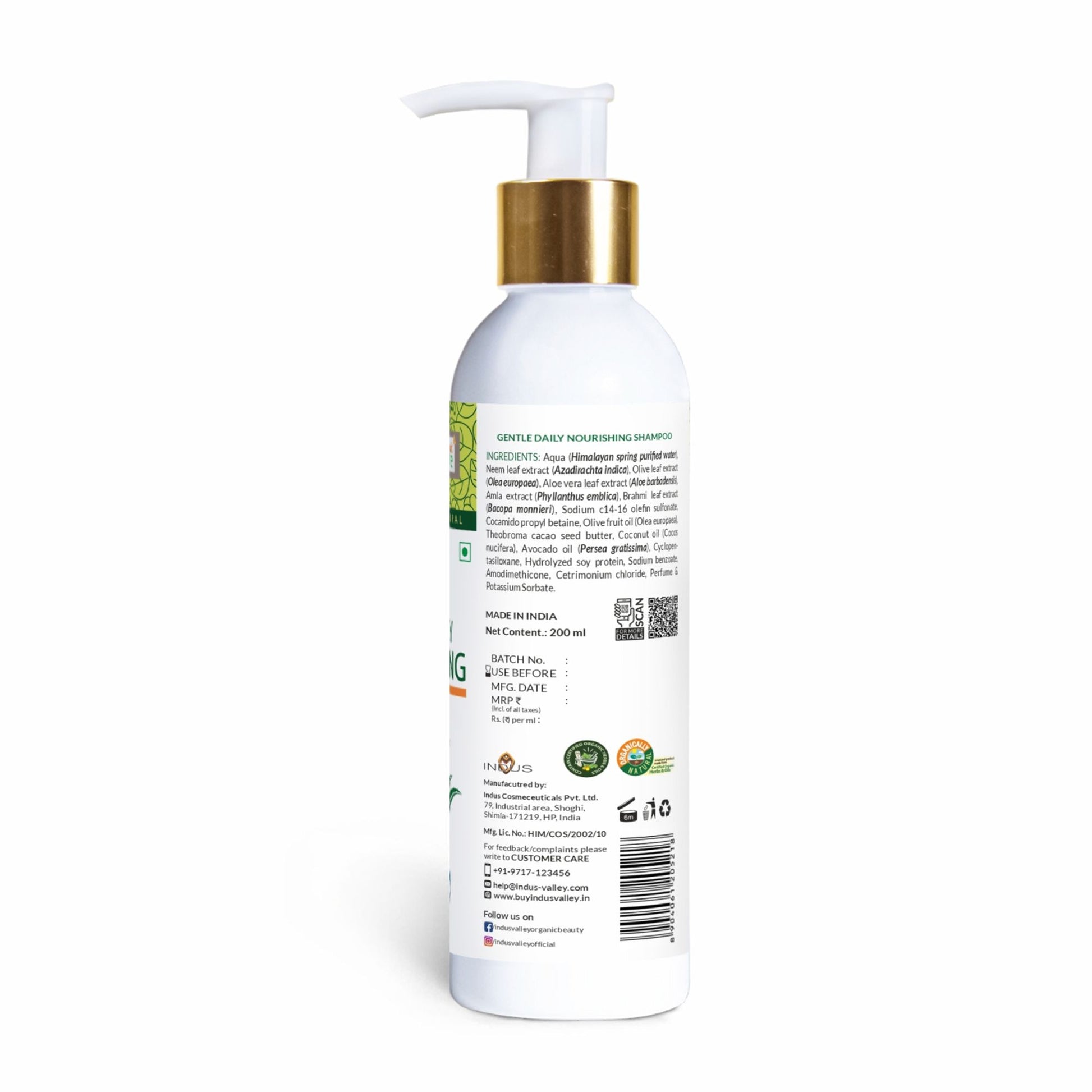 Indus Valley 2-in-1 Shampoo & Conditioner Gentle Daily Nourishing Hair Care