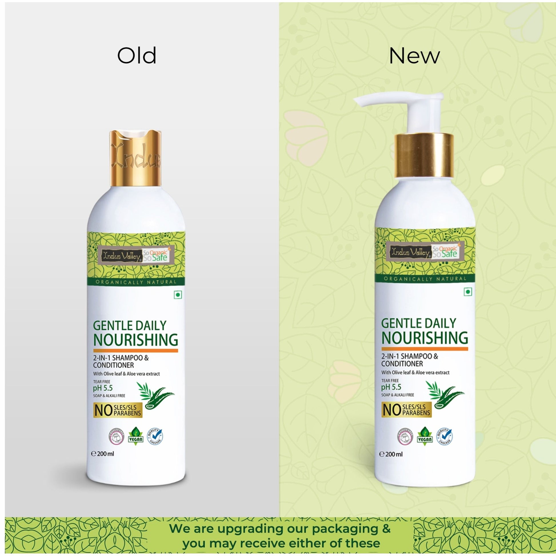 Indus Valley 2-in-1 Shampoo & Conditioner Gentle Daily Nourishing Hair Care