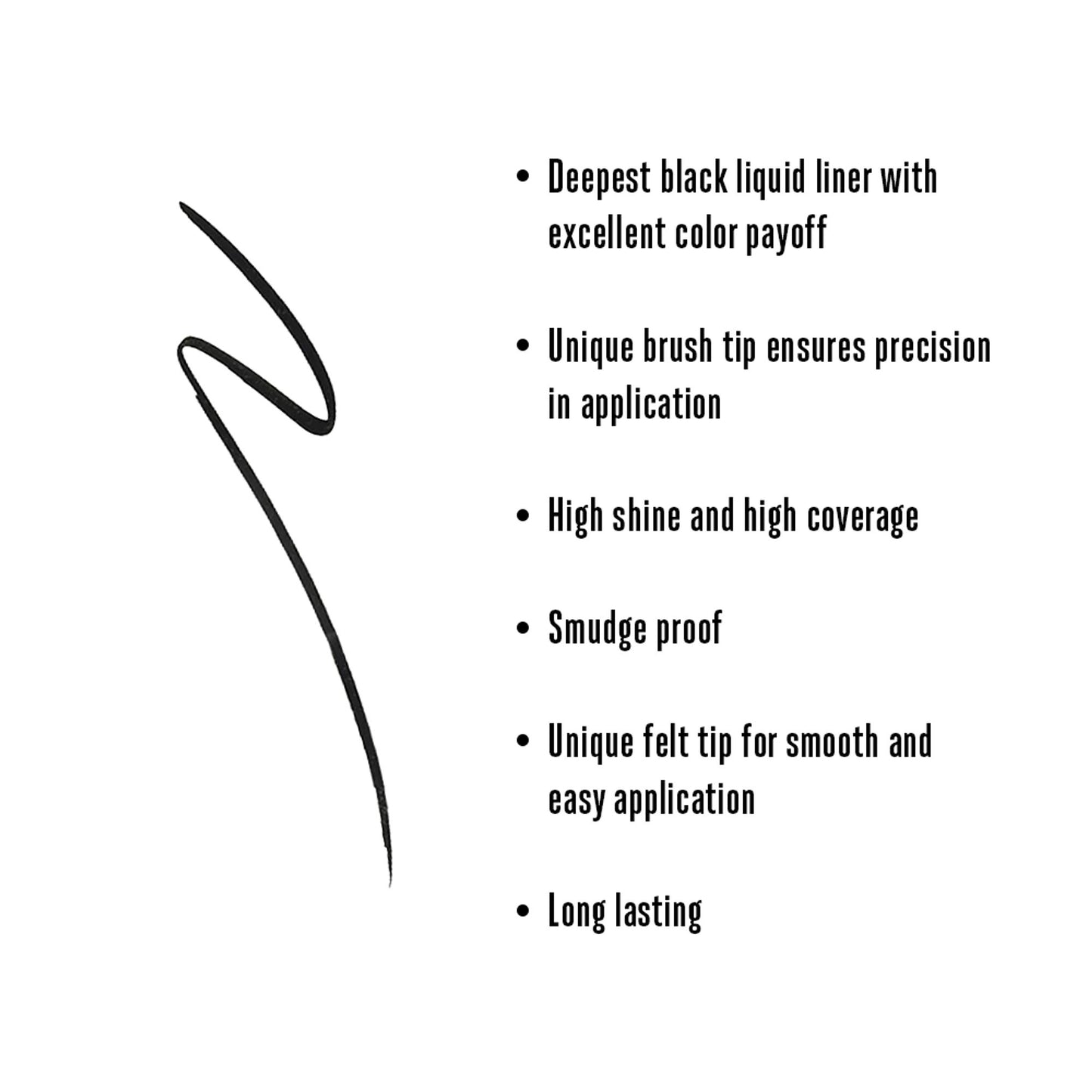 Lakme Absolute Gloss Artist Eye Liner, Long Lasting, Smudgeproof - Black