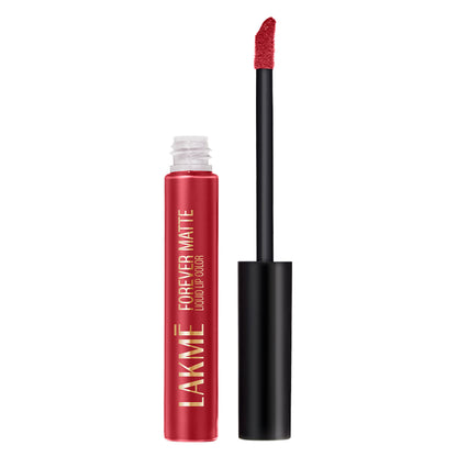 Lakme Forever Matte Liquid Lip Color, 16Hr Lipstick, Lightweight & Transferproof - Red Velvet