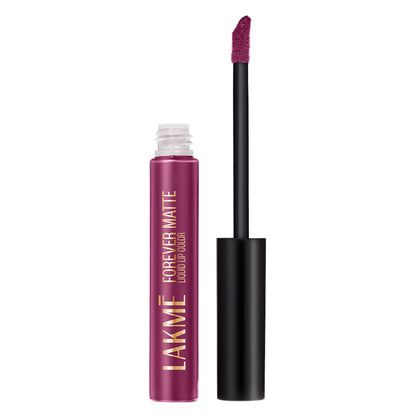 Lakme Forever Matte Liquid Lip Color, 16Hr Lipstick, Lightweight & Transferproof - Purple Pout