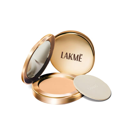 Lakme 9 To 5 Powerplay Matte Compact, Oil Control Formula, With Vitamin E - Melon