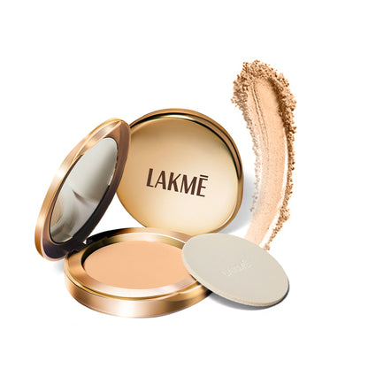 Lakme 9 To 5 Powerplay Matte Compact, Oil Control Formula, With Vitamin E - Melon