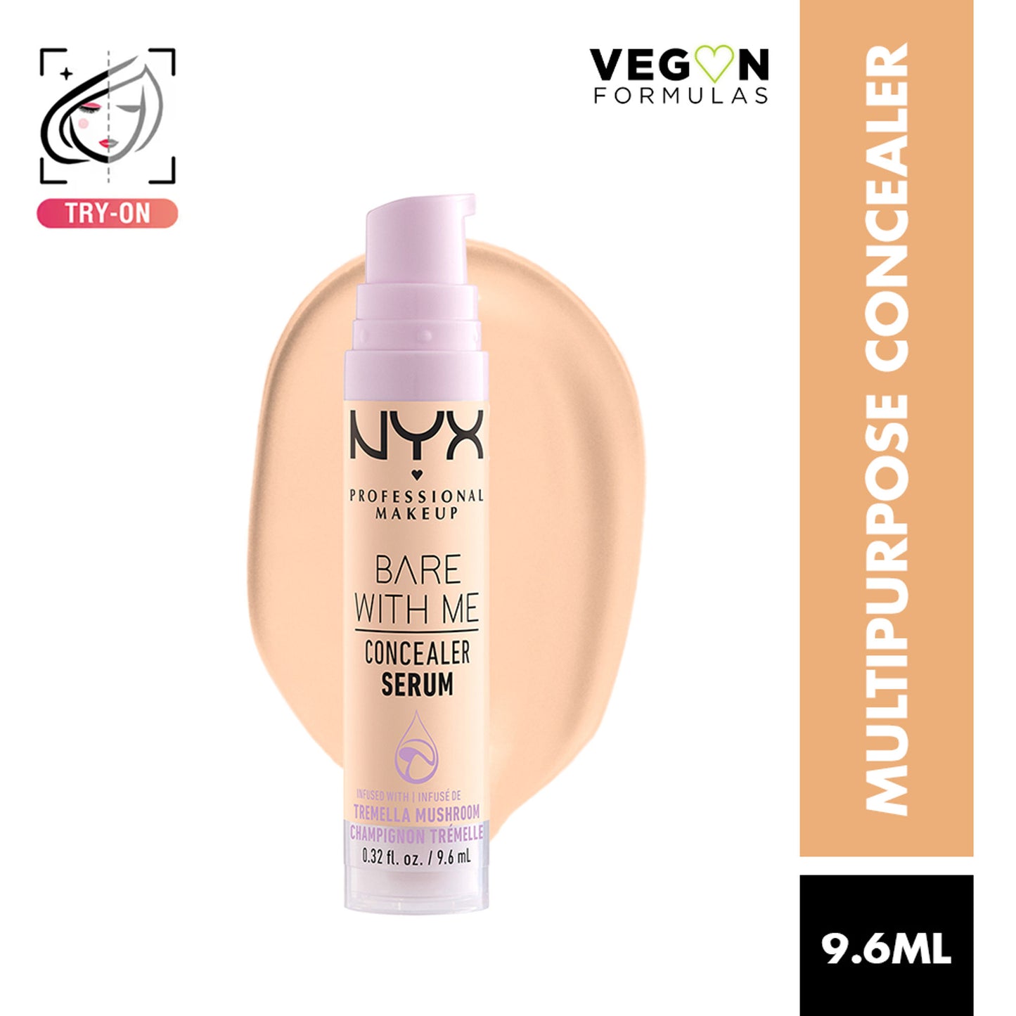 NYX Professional Makeup Bare With Me Serum And Calm Concealer - Fair - Fair