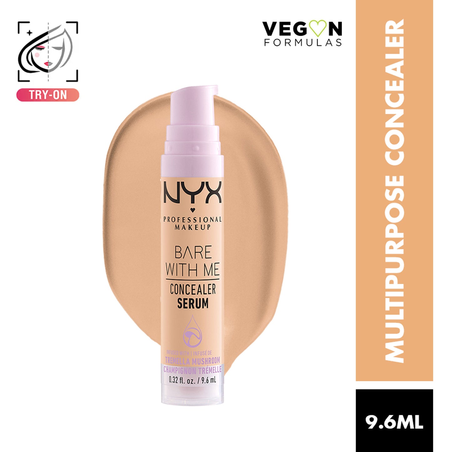 NYX Professional Makeup Bare With Me Serum And Calm Concealer - Fair - Beige