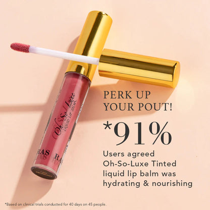 Ras Luxury Oils Oh So Luxe Lip & Cheek Tint Balm with Vitamin E, Shea Butter - Mauve Pink