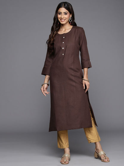 Indyancart IE Women Solid Kurta