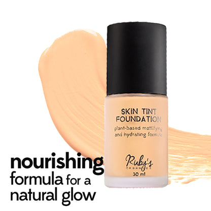Ruby's Organics Skin Tint Mattifying Foundation - Light - Medium
