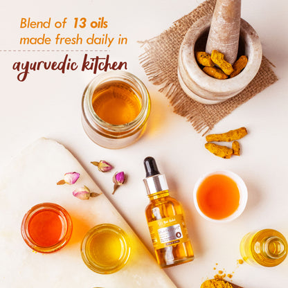 Nat Habit Pure Turmeric Rosehip Face Oil For Gua Sha, Tan Pigmentation & Blemish Control Mukhalaya