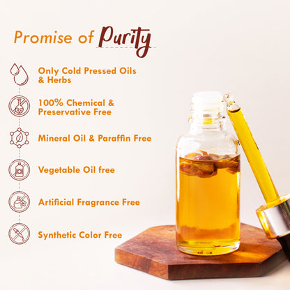 Nat Habit Pure Turmeric Rosehip Face Oil For Gua Sha, Tan Pigmentation & Blemish Control Mukhalaya
