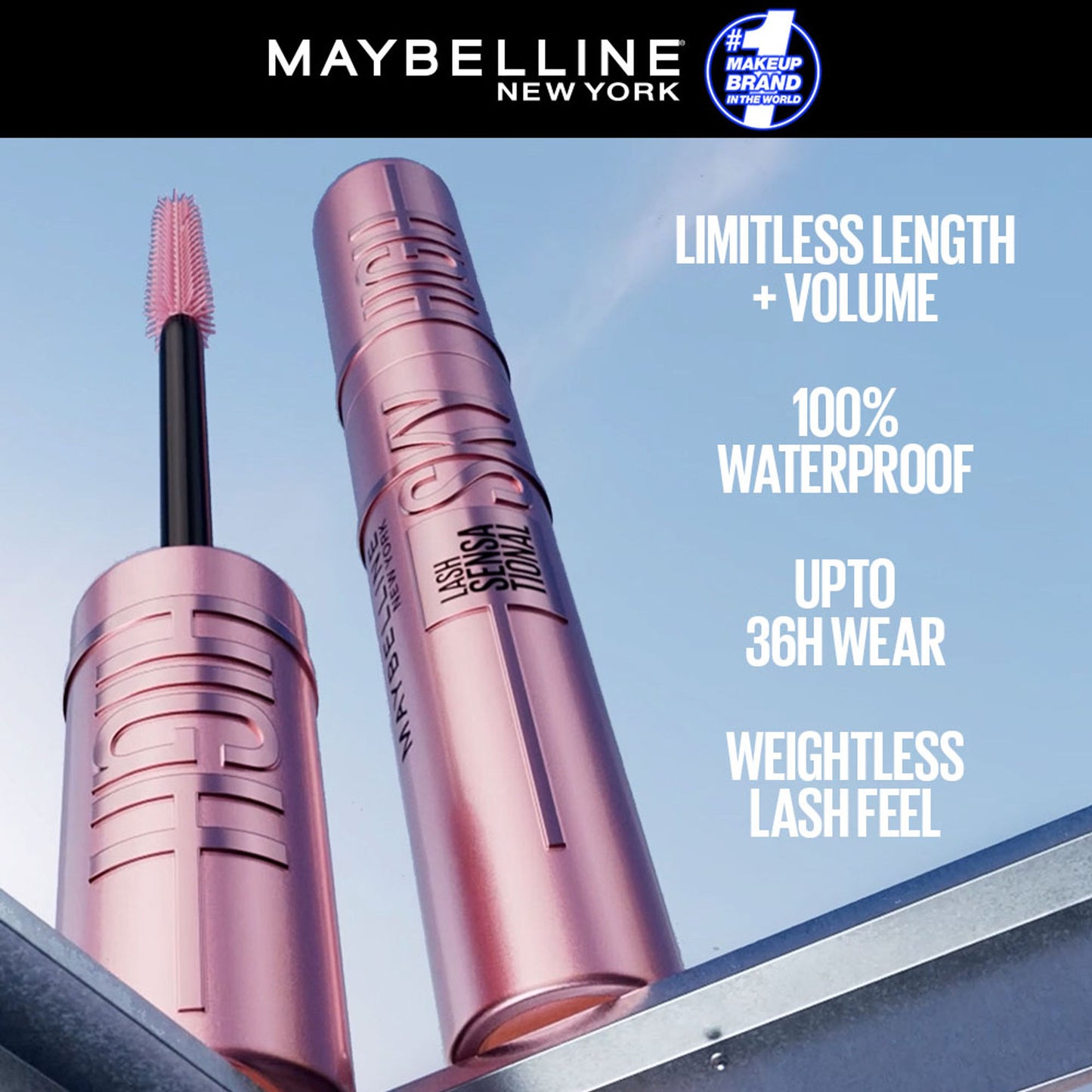 Maybelline New York Lash Sensational Sky High Waterproof Mascara - Very Black