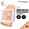 Maybelline New York Super Stay Flex Powder Foundation Compact-30H Full Cover-for Oily Skin - 128