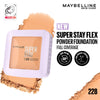 Maybelline New York Super Stay Flex Powder Foundation Compact-30H Full Cover-for Oily Skin - 228