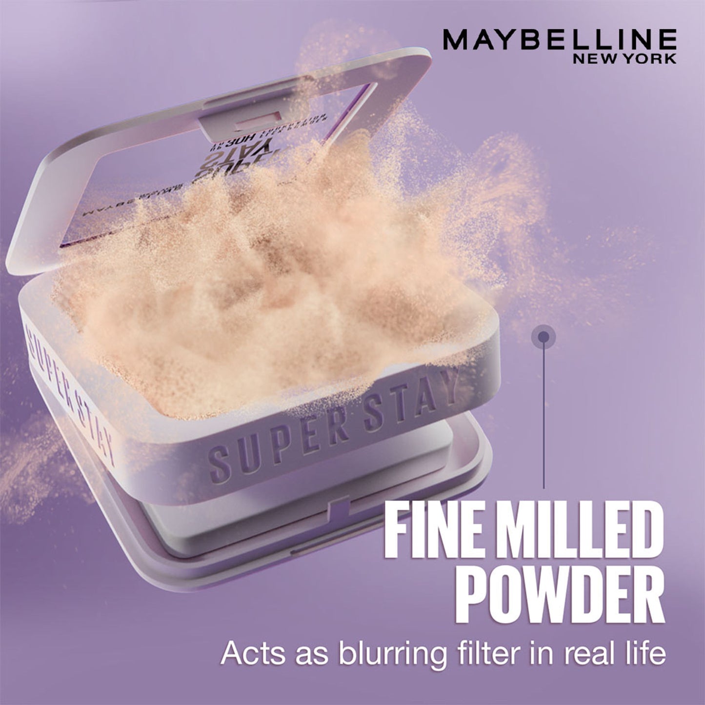 Maybelline New York Super Stay Flex Powder Foundation Compact-30H Full Cover-for Oily Skin - 228