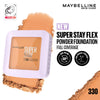 Maybelline New York Super Stay Flex Powder Foundation Compact-30H Full Cover-for Oily Skin - 330