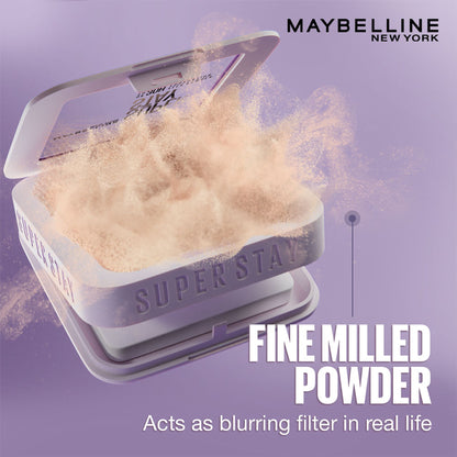 Maybelline New York Super Stay Flex Powder Foundation Compact-30H Full Cover-for Oily Skin - 330