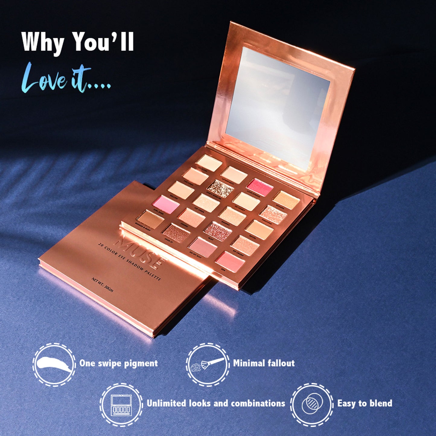 GLAM21 Muse Eyeshadow Palette - Trance - 01