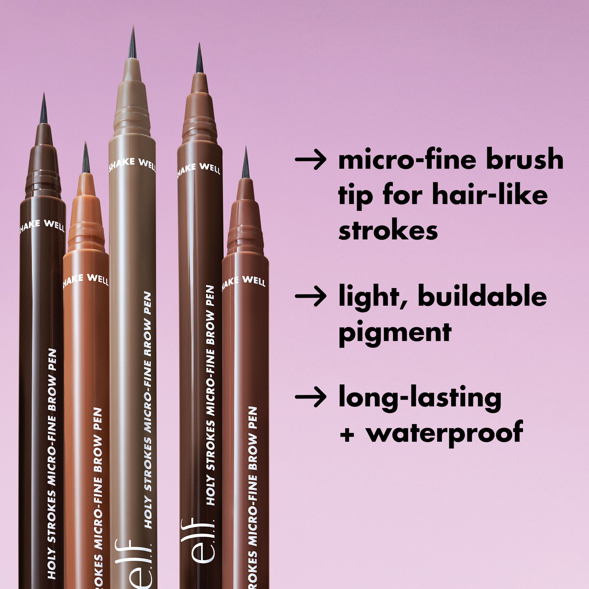 e.l.f. Cosmetics Holy Strokes Micro-Fine Brow Pen - Neutral Brown