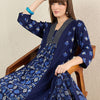 Indyancart IE Women Quirky Printed Cotton Kurta with Trousers & Dupatta