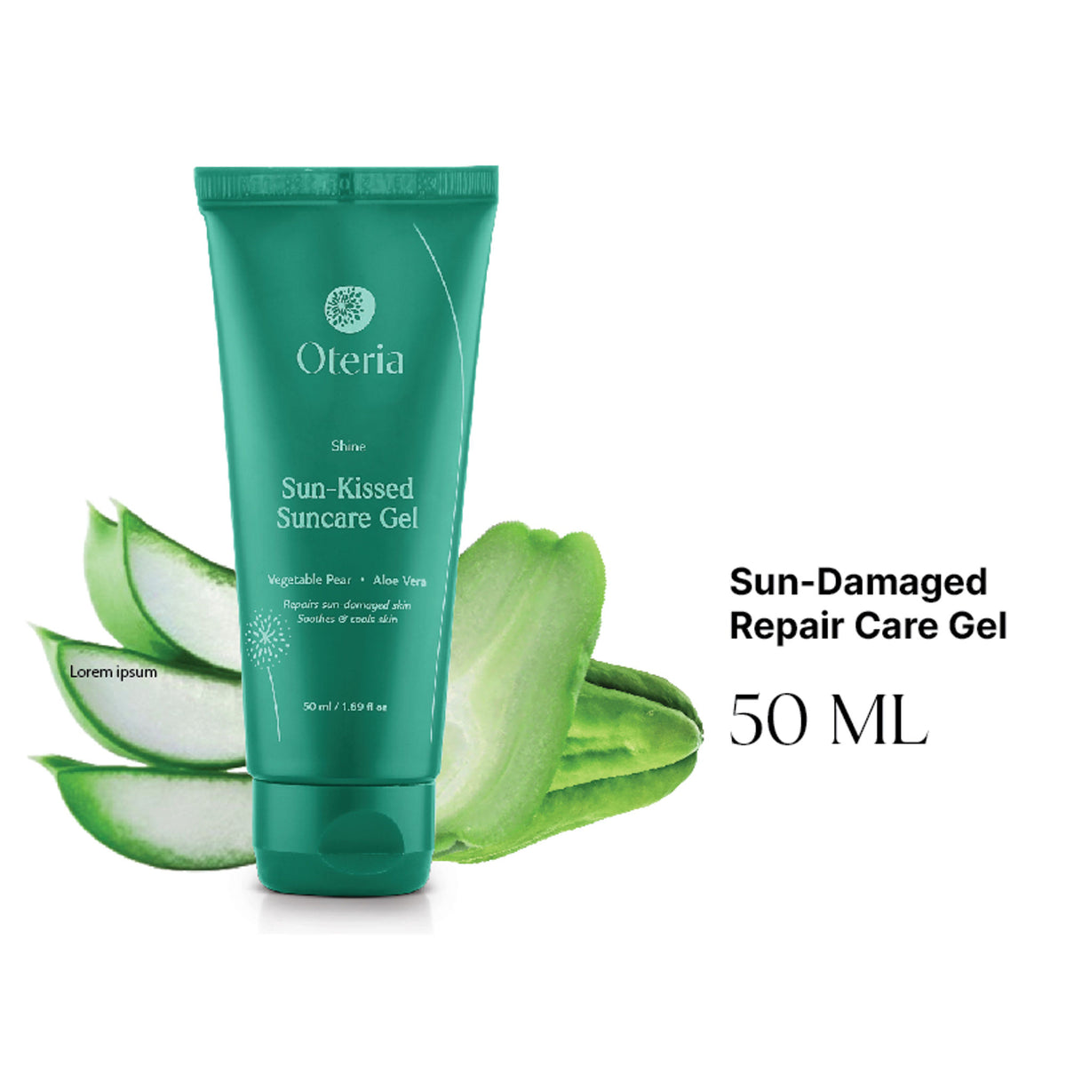 Oteria Sun Kissed Sun Care Gel With Aloe Vera Soothes Sun Damaged Skin, Suited For All Skin Types