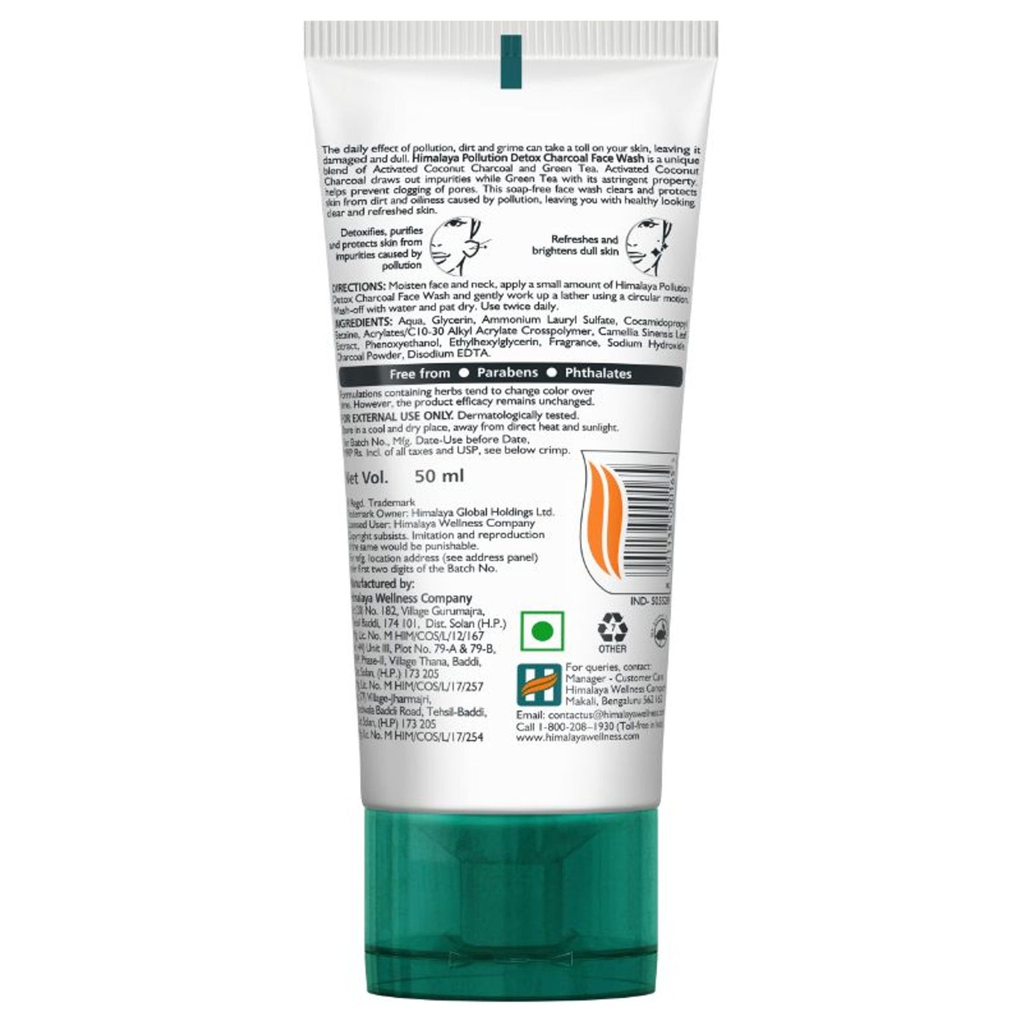 Himalaya Pollution Detox Charcoal Face Wash