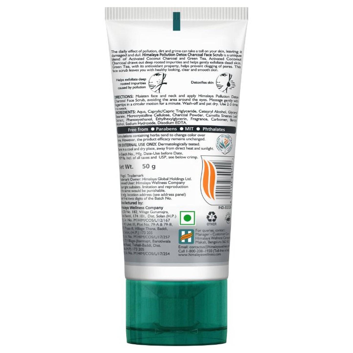 Himalaya Pollution Detox Charcoal Face Scrub