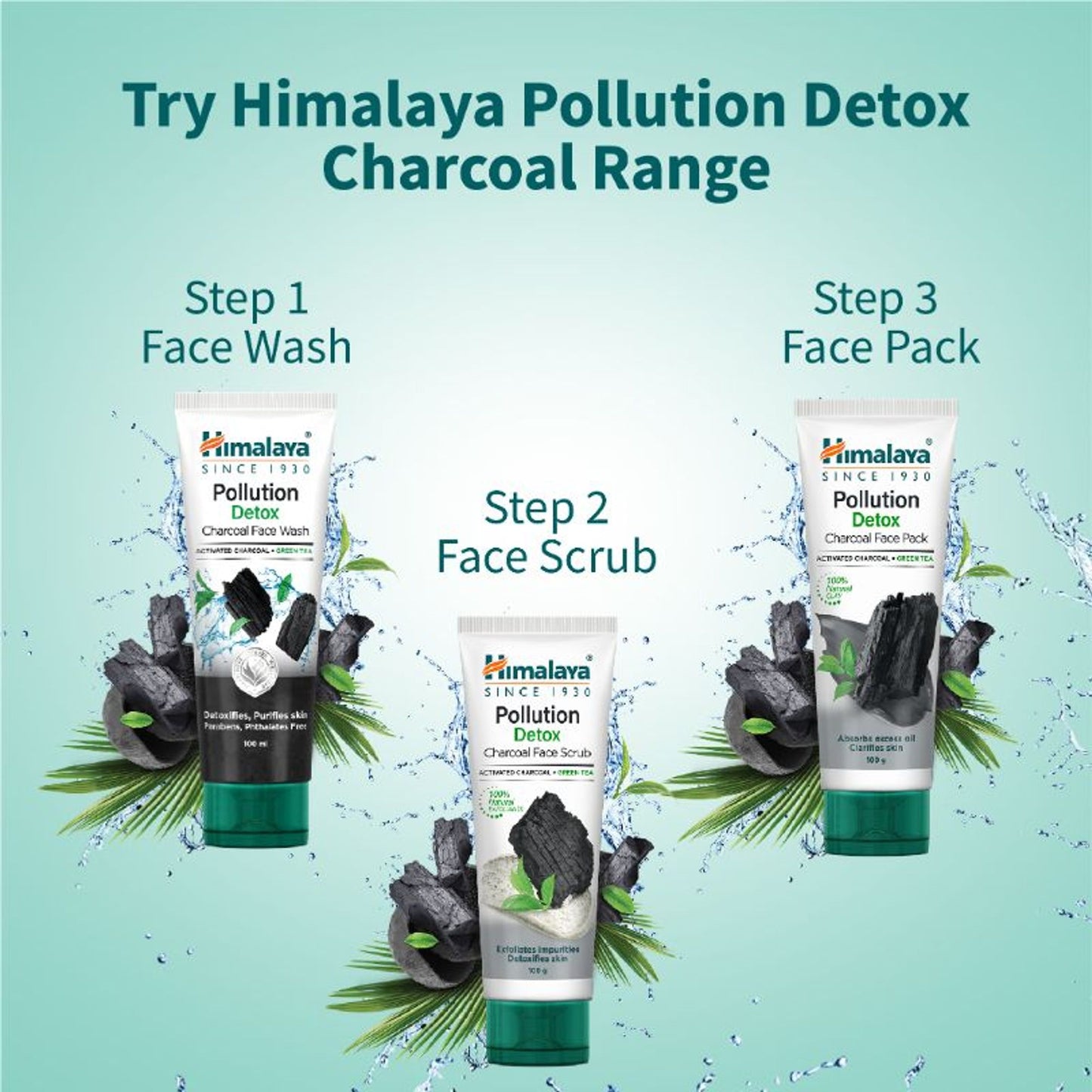 Himalaya Pollution Detox Charcoal Face Scrub