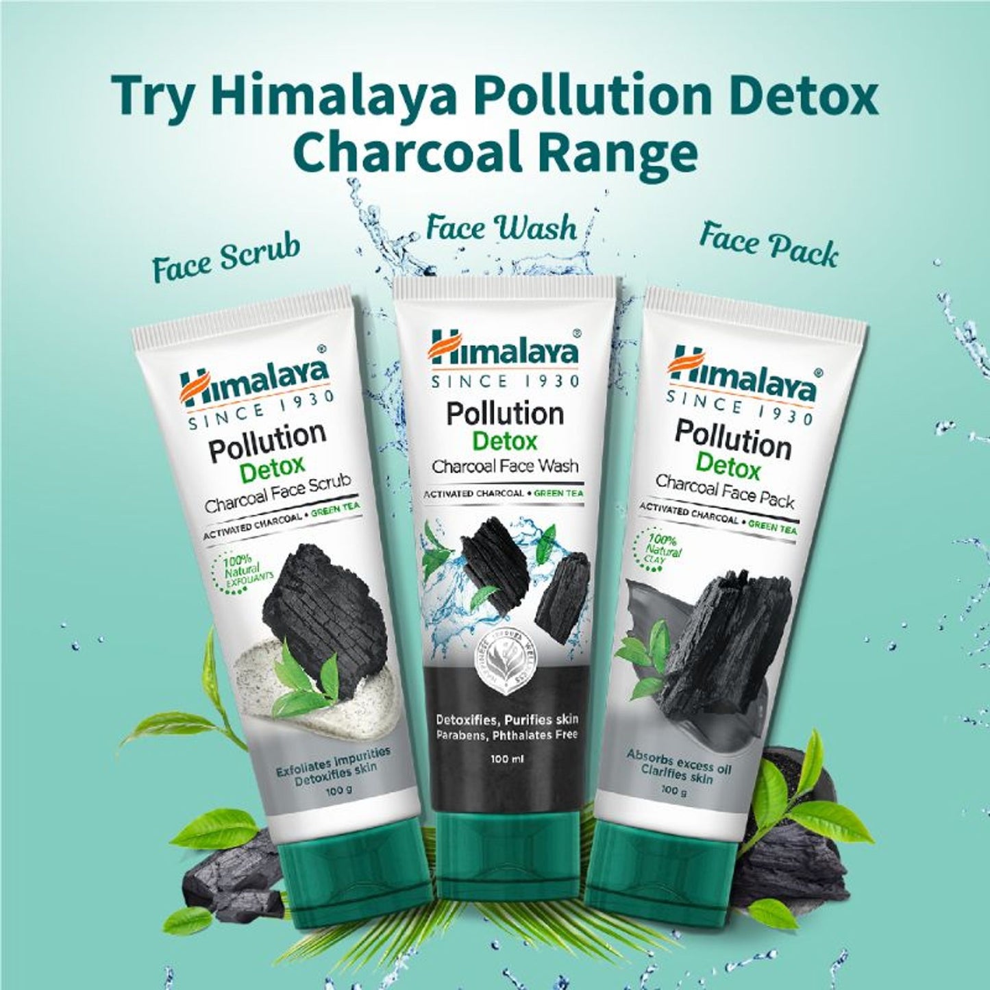 Himalaya Pollution Detox Charcoal Face Scrub