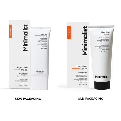 Minimalist Light Fluid SPF 50 Face Sunscreen