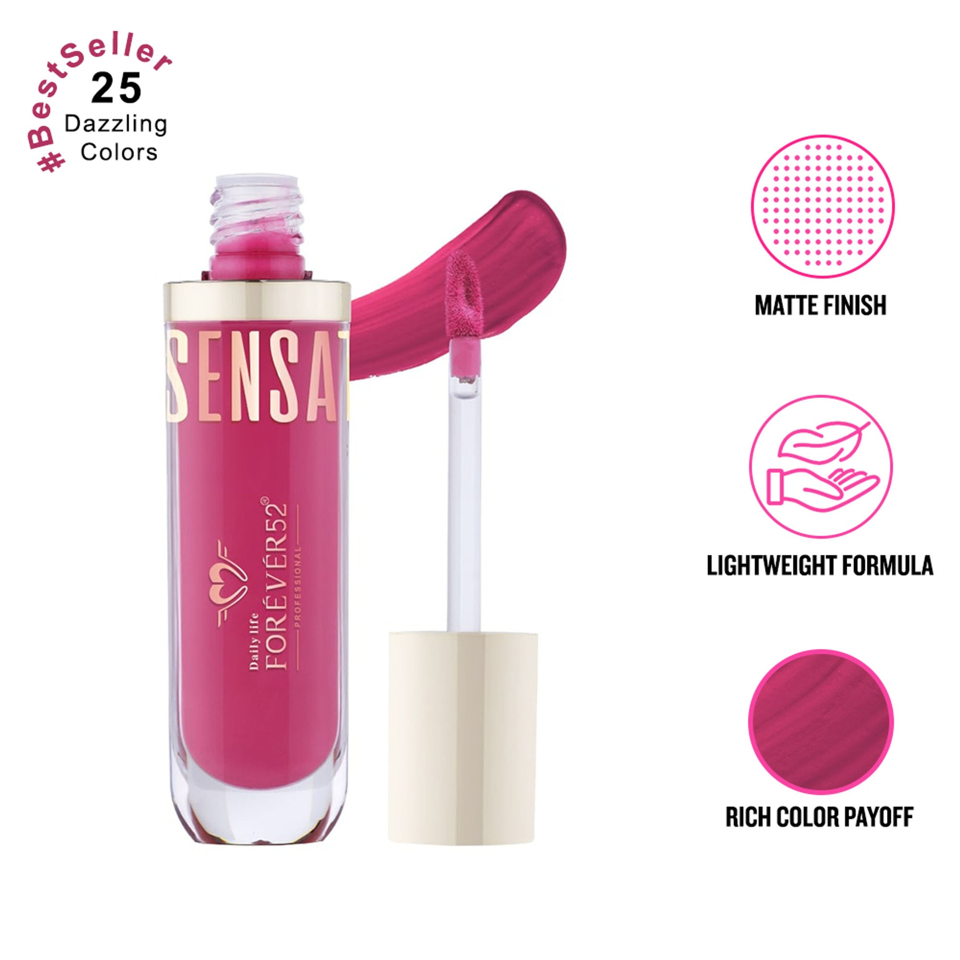 Daily Life Forever52 Sensational Lip Liquid Lipstick - Electric Orchid - 002