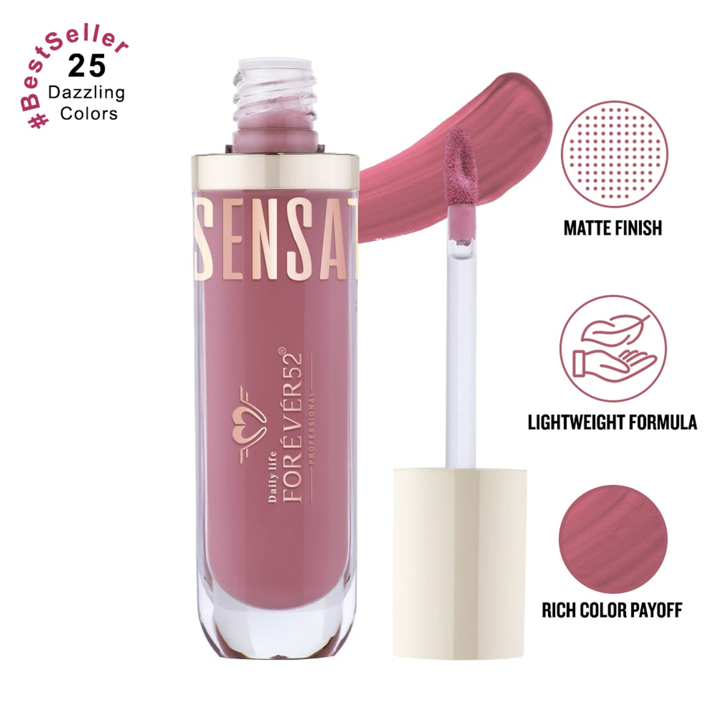 Daily Life Forever52 Sensational Lip Liquid Lipstick - Merry Berry - 004